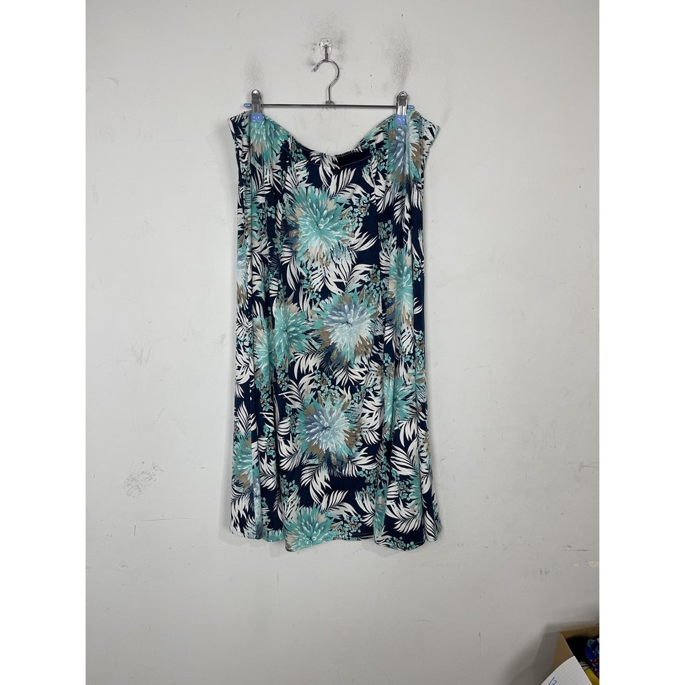 Southern Lady Womens 2X Plus Size‎ Tropical Floral Pull On Skirt